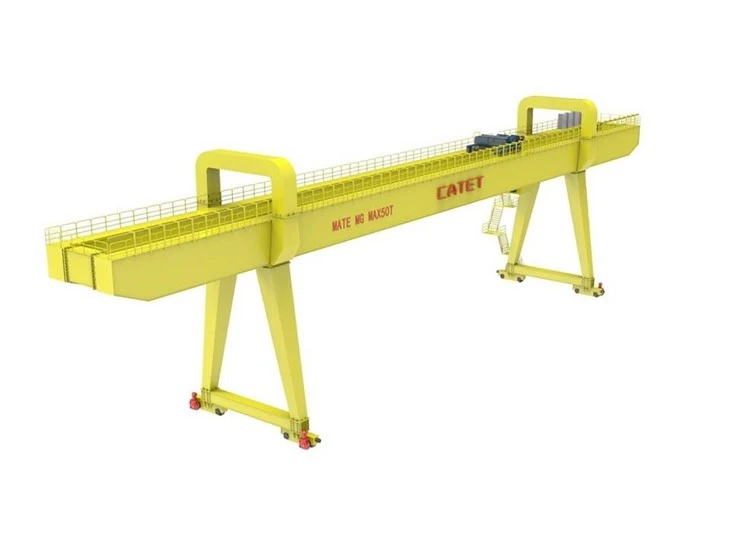 Outdoor Use Double Girder Gantry Crane With Hoist